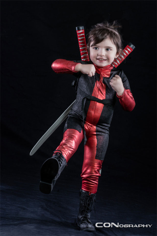 Illustration for article titled Let's Hope Little Miss Deadpool Doesn't Know Too Many Bad Words